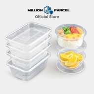 MillionParcel Disposable Food Container with Lid | Plastic Container Food Storage | Takeaway Food Co