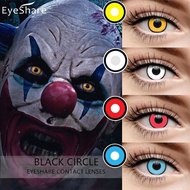 EYESHARE 2pcs/pair Black Circle Cosmetic Contact Lens Cosplay Halloween Holiday Contacts