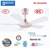 INOVO NAMDO42 DC MOTOR CEILING FAN / 42 INCH / ROSE GOLD DC FAN (NON RETURNABLE)