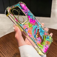 TEMU Phone Case: Suitable For Realme 14,15,15t,15 Pro,narzo 50 5g,a57 5g,/gt 7t Colorful Botanical I