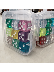 透明色的骰子盒，方形高透明度塑膠骰子儲存盒，遊戲禮品
