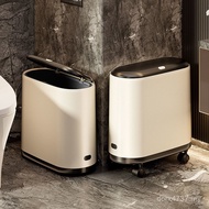 Pop Lid Storage Bin Gap Cleaning Bin Sealed Trash Bin Household Toilet Press Gap Sanitary Bin Narrow