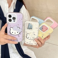 High-Value Sparkling Diamond KT Cat 3D Bowknot Case for iPhone 16, 14, 15 Pro Max, 13, 12 for Women
