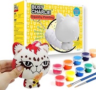 Paint Your Own Squishies Kit, DIY Cat Squishy &amp; Mini Squishy Keychain, Slow Rise Squishy Painting Kit, Arts and Crafts for Girls &amp; Boys, Gift and Anxiety Relief Toy for Kids Ages 6 7 8 9 10 12 14