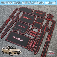 PROTON SAGA BLM/FLX Car Interior Slot Mat Anti-Slip Rubber Mat Storage Tank Mat
