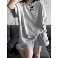 Very cool freesize unisex + Shorts MO FG honeycomb t-shirt set