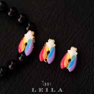 Leila Amulets แมลงภู่คำหลวง Baby Leila Collection รุ่น Pride Month (พร้อมกำไลหินฟรีตามรูป)