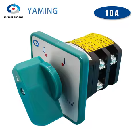 HZ5-10/1.7 L02 Rotary Cam Switch 2 Position 0-1 On-off Selector 10A 1.7kw 2 Poles Changeover Selecto