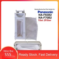 Panasonic 1set (47x103mm &amp; 35x90mm) NA-F65B2 NA-F70B2 Washing Machine Dust Filter