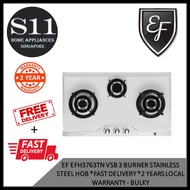 EF EFH3763TN VSB 3 BURNER STAINLESS STEEL HOB * FAST DELIVERY * 2 YEARS LOCAL WARRANTY