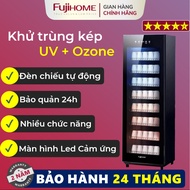 Tủ sấy tiệt trùng 220L Nhập Khẩu DD220 FUJIHOME Máy sấy chén bát công nghệ UV - OZONE cảm ứng thông