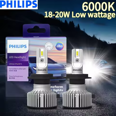 Philips LED H1 H3 H4 H7 H11 Ultinon Pro3101 12V/24V 6000K Bright White HB3 9005 HB4 9006 HIR2 9012 A