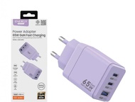Energy HA65W Adapter 3 Port USB-C 2 port + USB-A 18W หัวชาร์จเร็ว 65W 3 ช่องเสียบ อแดปเตอร์ชาร์จเร็ว