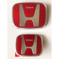 HONDA HRV RED COLOUR EMBLEM LOGO