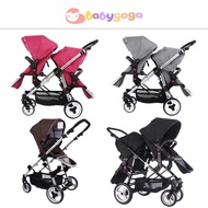 Twin Baby Foldable Reversible Seat Stroller Convetible to Single