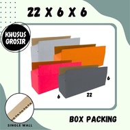 Box 22x6x6 Cardboard A1 Packing Cardboard Box Packaging Medicine Toys Olshop Souvenir Jamu Spare Par