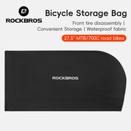 ROCKBROS Bike Storage Bag for 27.5 Inch Mountain Bike 700C Road Bike Foldable Portable Lightweight Bike Carrying Bag Waterproof Bicycle Transportation Bag Bike Accessories