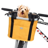 RAYMACE Bicycle Basket Dog Bike Handlebar Basket Front,Folding Detachable Quick Release Easy Install