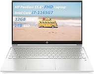 HP Pavilion 15.6" FHD Laptop, 11th Gen Intel Core i7-1165G7 (up to 4.7GHz) Processor, 32GB RAM, 1TB SSD, Windows 11 Pro, Fast Charging, Long Battery Life, ABYS Mouse Pad