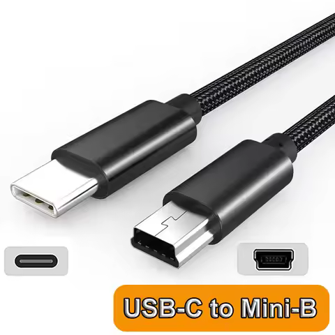 USB Type C to Mini USB Adapter Cable for Camera MP3 MacBook Pro USB-C to Mini-B Charging Power data 