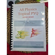 CIE A LEVEL AS Physics Topical Past Year Questions(2002-2020)