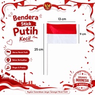 MERAH / stick flag, red and white flag, white stick flag, small flag