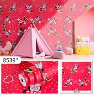 Wallpaper Dinding - Wallpaper Stiker Dinding Kamar - Walpaper Dinding Tembok Ruang Tamu Sakura Biru 