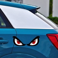 neva*3D Simulation Shark Pattern Sticker Eye Rearview Mirror Car Reflective Sticker Sticker