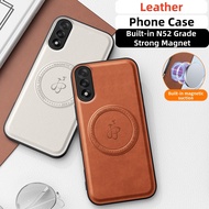 Leather Casing For OnePlus Nord 5 5G 1+ Nord5 1+Nord5 Phone Case Luxury Classical Car Magnetic Brack