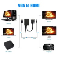 Laptop to TV Monitor Projection Cable Converter VGA to HDMI 1080P Audio Laptop RGB VGA to HDMI Monit