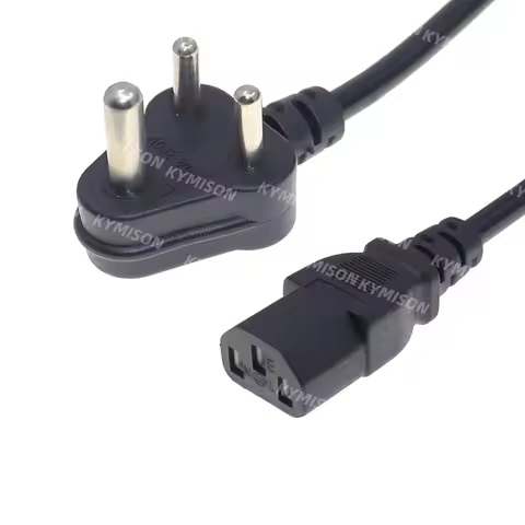 India Standard Power cord, Type D Adapter Plug to IEC320 C13 Kettle Power Supply Cables,ISI Power Ca