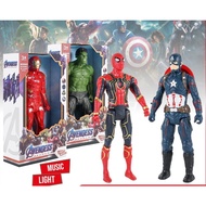 30cm SuperHero Spiderman Iron Man Hulk Avengers Action Figure Toys mainan budak lelaki