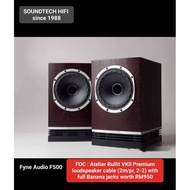 Fyne Audio F500 bookshelf speaker + FOC cable worth RM950