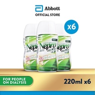[Bundle of 6] Nepro HP: 1.8kcal/ml Higher Protein Nutrition for Adults on Dialysis - Vanilla 220ml