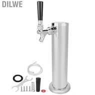 Dilwe Stainless Steel Beer Draft Tower With Single Faucet Dispenser Home Brewing