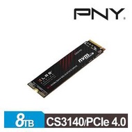 PNY XLR8 CS3140 8TB M.2 2280 PCIe 4.0 SSD固態硬碟