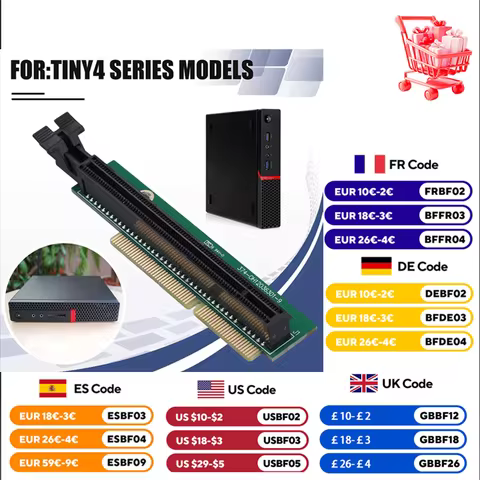 PCI E Graphic Card Adapter 01AJ902 For Tiny 4 For ThinkCentre M920Q M910Q M910X M920X M720Q P330 P32