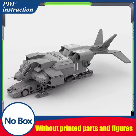 Moc Building Bricks Military Alien Dropship Cheyenne UD-4L With M577 Apc Technology Blocks Gifts Chr