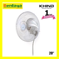 Khind 20" Industrial Wall Fan WF2002F Stainless Steel / WF-2002F / Commercial / Heavy Duty Kipas DInding