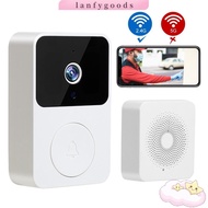 LANFY Wireless Doorbell, Remote Monitoring Safe Phone Video Door Bell, Useful Security System Doorbell Camera