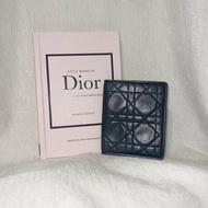 Dior稀有菱格黑色紅色內里CD花紋卡片套夾小錢包 日本中古vintage