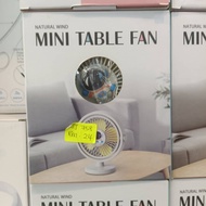 Mini Fan YM-88140 LED Mini Small Cute Table Desk Fan Model LED Light Built In Battery 3 Speed Adjust
