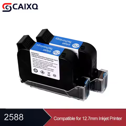 12.7mm Fast Dry Ink Cartridge JS12 2588 2588+M 308S M8700K Handheld TIJ Ink Cartridge Print Colorful