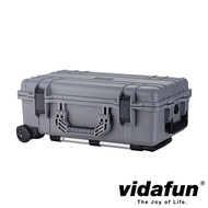 vidafun V22 防水耐撞提把拉桿收納氣密箱 登機箱 大象灰 贈10包乾燥劑+原廠行李束帶