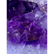 Amethyst Cave, Super Dark Purple esp Purple Blue, Multi-Titanium Crystal, Multi-Symbiosis, 6.18kg