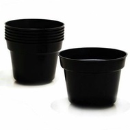 (LUSINAN 12 BH) Pot Bunga 20 / Pot Plastik Hitam 20