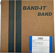 BAND-IT C40699 316 Stainless Steel Uncoated Band, 3/4" Width X 0.030" Thick, 100 Feet Roll
