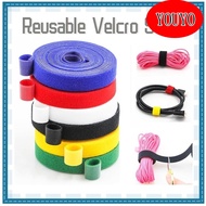 Velcro Strap Reusable Cable Tie Fastener Tape Wire Organizer Earphone Mouse Cord USB Cable Managemen