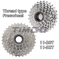 DNP MTB Road Folding Hybrid Bike 7/8 Speed Nickel Plated Freewheel Screw-On Cassette 11-28T/11-32T C