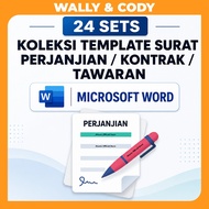 [𝐈𝐍𝐒𝐓𝐀𝐍𝐓] 24 Sets Koleksi Templates Surat Perjanjian | Kontrak | Tawaran | Contract Agreement Letter